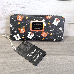Loungefly Disney Spooky Mickey and Minnie Halloween Ziparound Wallet